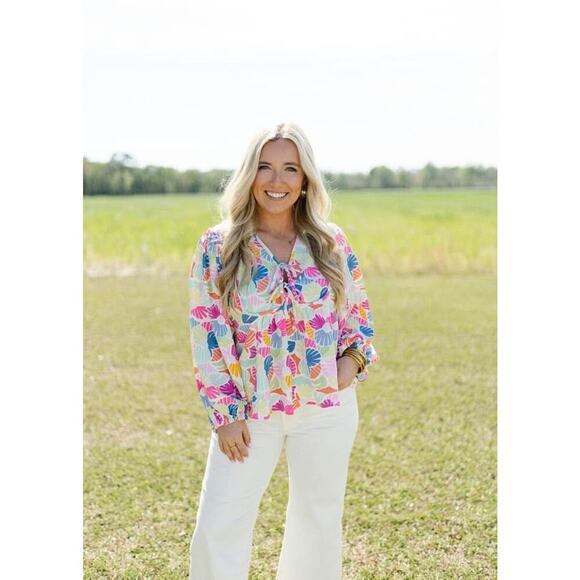 Michelle McDowell Tops - NWT Michelle McDowell Women’s Medium Vivey Afternoon Showers Top